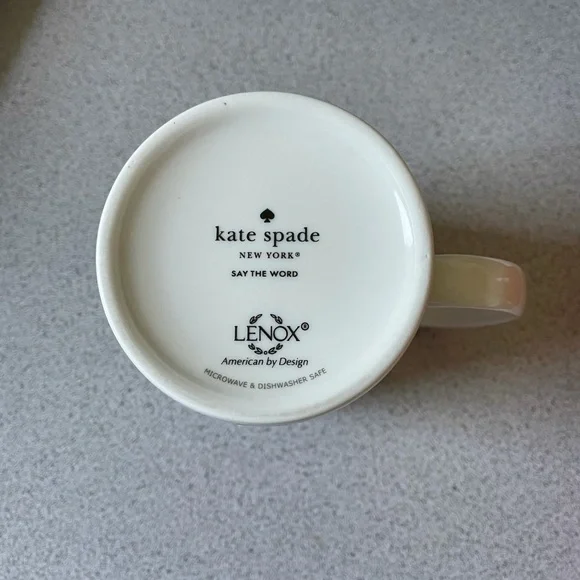NWT Kate Spade Lenox Say the Word Mug - Picture 3 of 4